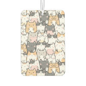 Désodorisant Pour Voiture Quirky Cats Pattern car (Dos)