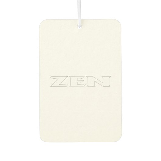 Désodorisant Pour Voiture Rafraîchiseur d'air de voiture blanc Zen (Devant)