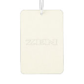 Désodorisant Pour Voiture Rafraîchiseur d'air de voiture blanc Zen (Dos)