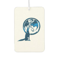 Rafraîchiseur d'air de voiture bleu Wolf et Dragon