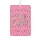 Désodorisant Pour Voiture Rafraîchiseur d'air de voiture en acier rose (Devant)