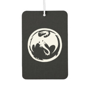 Désodorisant Pour Voiture Rafraîchiseur d'air de voiture noir Dragon blanc
