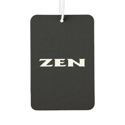 Désodorisant Pour Voiture Rafraîchiseur d'air de voiture noir Zen blanc (Dos)