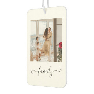 Désodorisant Pour Voiture Rafraîchisseur de photo de famille personnalisé