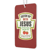 Désodorisant Pour Voiture Ramassez Avec Jésus Drôle Christian Ketchup Tomate (Gauche)