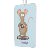 Désodorisant Pour Voiture Rat drôle avec dessin animé de la caméra (Gauche)