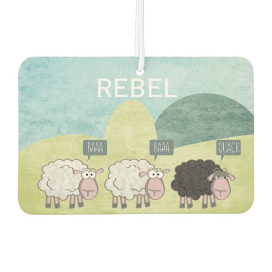 Désodorisant Pour Voiture Rebel Sheep (Devant)