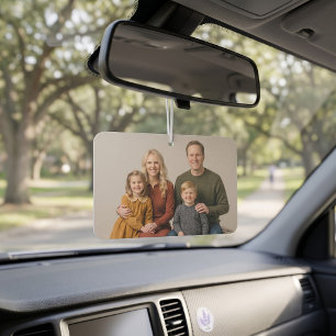 Désodorisant Pour Voiture Rechargeur d'air personnalisé avec portrait de fam