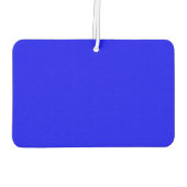 Désodorisant Pour Voiture Rectangle de paysage bleu uni (Dos)