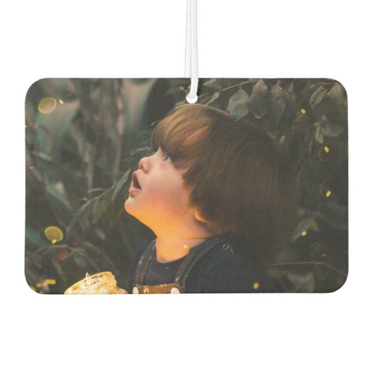 Désodorisant Pour Voiture Rectangle photo personnalisé (Devant)