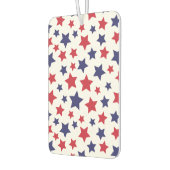Désodorisant Pour Voiture Red and Blue Stars, 4th of July, White Background (Gauche)