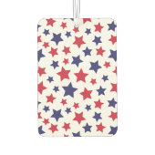 Désodorisant Pour Voiture Red and Blue Stars, 4th of July, White Background (Dos)