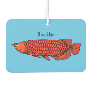 Désodorisant Pour Voiture Red Arowana fish cartoon