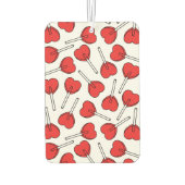 Désodorisant Pour Voiture Red Lollipops, Heart Lollipops, Lollipop Pattern (Dos)
