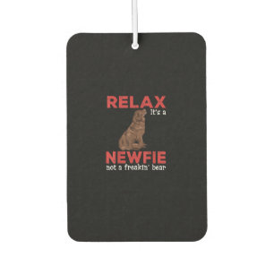 Désodorisant Pour Voiture Relax c'est un newfie Chien mignon de terre-neuv