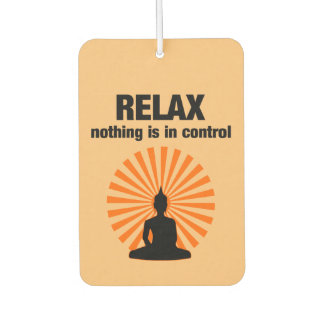Désodorisant Pour Voiture Relax Funny Buddha Quote