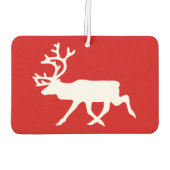 Désodorisant Pour Voiture Rennes blanches / Silhouette caribou (Dos)