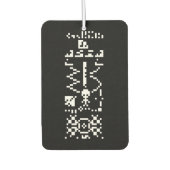 Désodorisant Pour Voiture Réponse du message binaire Arecibo (Devant)