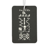 Désodorisant Pour Voiture Réponse du message binaire Arecibo (Dos)