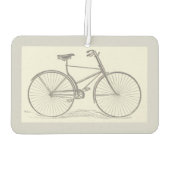 Désodorisant Pour Voiture Représentation vintage et ancienne à vélo (Dos)