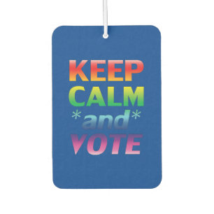 Désodorisant Pour Voiture Restez calme et voter arc-en-ciel lgbt gay pride b