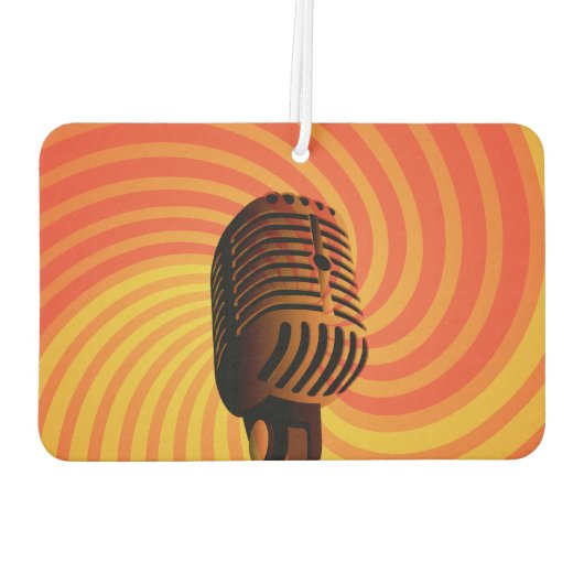 Désodorisant Pour Voiture Rétro Microphone voiture air frais (Dos)