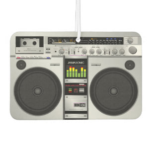 Désodorisant Pour Voiture Retro Rewind : Graphique Boombox personnalisable d