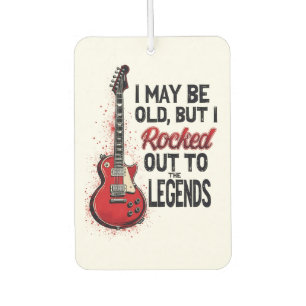Désodorisant Pour Voiture Retro Rock Guitare Classique Musique Nostalgie Des
