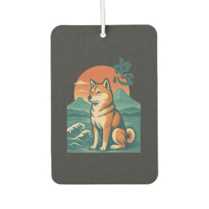 Désodorisant Pour Voiture Rêves de Shiba au crépuscule