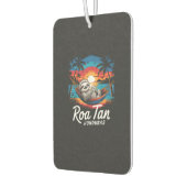 Désodorisant Pour Voiture Roatan Sloth, Roatan Honduras Sloth, Roatan T-Shir (Gauche)