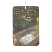 Désodorisant Pour Voiture Rockefeller Centre Patinage sur glace Arbre de Noë (Devant)