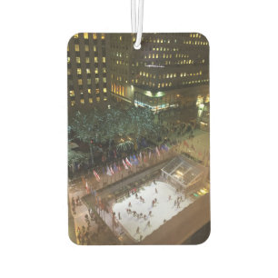 Désodorisant Pour Voiture Rockefeller Centre Patinage sur glace Arbre de Noë