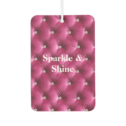 Désodorisant Pour Voiture Rose Chaud Velours Faux (Devant)