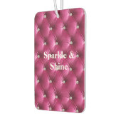 Désodorisant Pour Voiture Rose Chaud Velours Faux (Gauche)