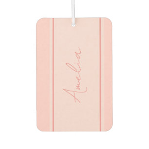 Désodorisant Pour Voiture Rose clair personnalisé minimaliste