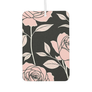 Désodorisant Pour Voiture rose stylisé abstrait