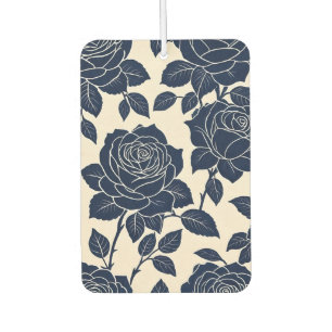 Désodorisant Pour Voiture Rose stylisé bleu