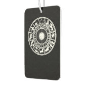 Désodorisant Pour Voiture Roue zodiaque avec le soleil et les symboles d'ast (Gauche)
