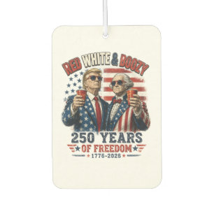 Désodorisant Pour Voiture Rouge Blanc Boozy Trump George Washington 250