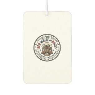 Désodorisant Pour Voiture Rouge Blanc Et Bottes Patriotique Patriotique Sud