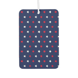 Désodorisant Pour Voiture Rouge blanc étoiles bleu marine américain style mo
