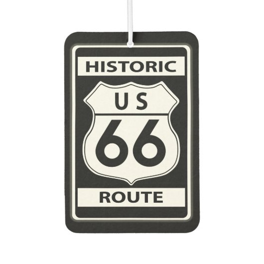 Désodorisant Pour Voiture Route 66 Historic Air Freshener (Devant)