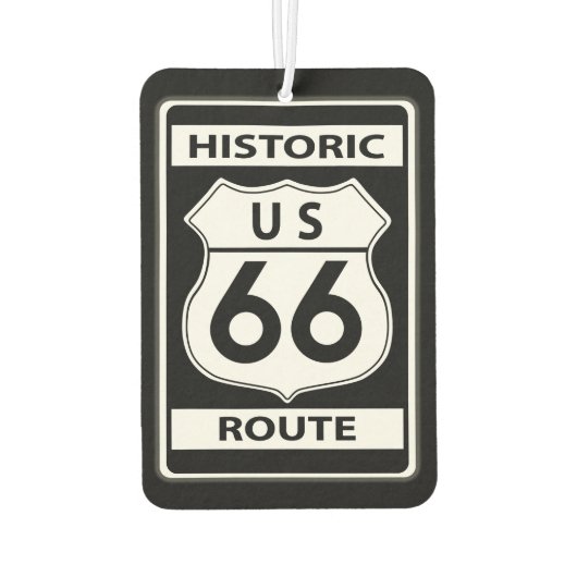 Désodorisant Pour Voiture Route 66 Historic Air Freshener (Dos)