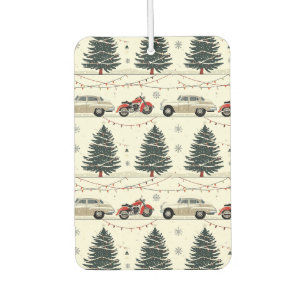 Désodorisant Pour Voiture Route de Noël dans le rétroviseur