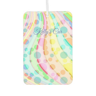 Désodorisant Pour Voiture Rubans Arc-en-ciel Pastel Effervescent