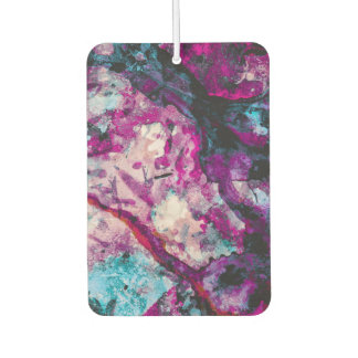 Désodorisant Pour Voiture Ruby et Sapphire Crystal Geode Abstrait