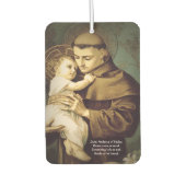 Désodorisant Pour Voiture Saint Anthony Prière de Restauration des objets pe (Devant)