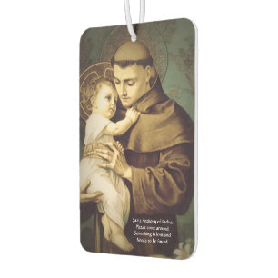 Désodorisant Pour Voiture Saint Anthony Prière de Restauration des objets pe