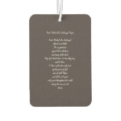 Désodorisant Pour Voiture Saint Michel l'Archange avec prière (Dos)