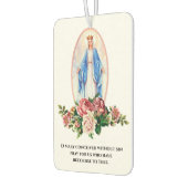 Désodorisant Pour Voiture Sainte Vierge Marie Prière catholique (Gauche)